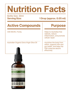 Olive-C60™ - Ultra-Pure Carbon 60 Antioxidant Oil