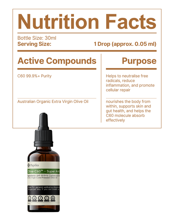 Olive-C60™ - Ultra-Pure Carbon 60 Antioxidant Oil