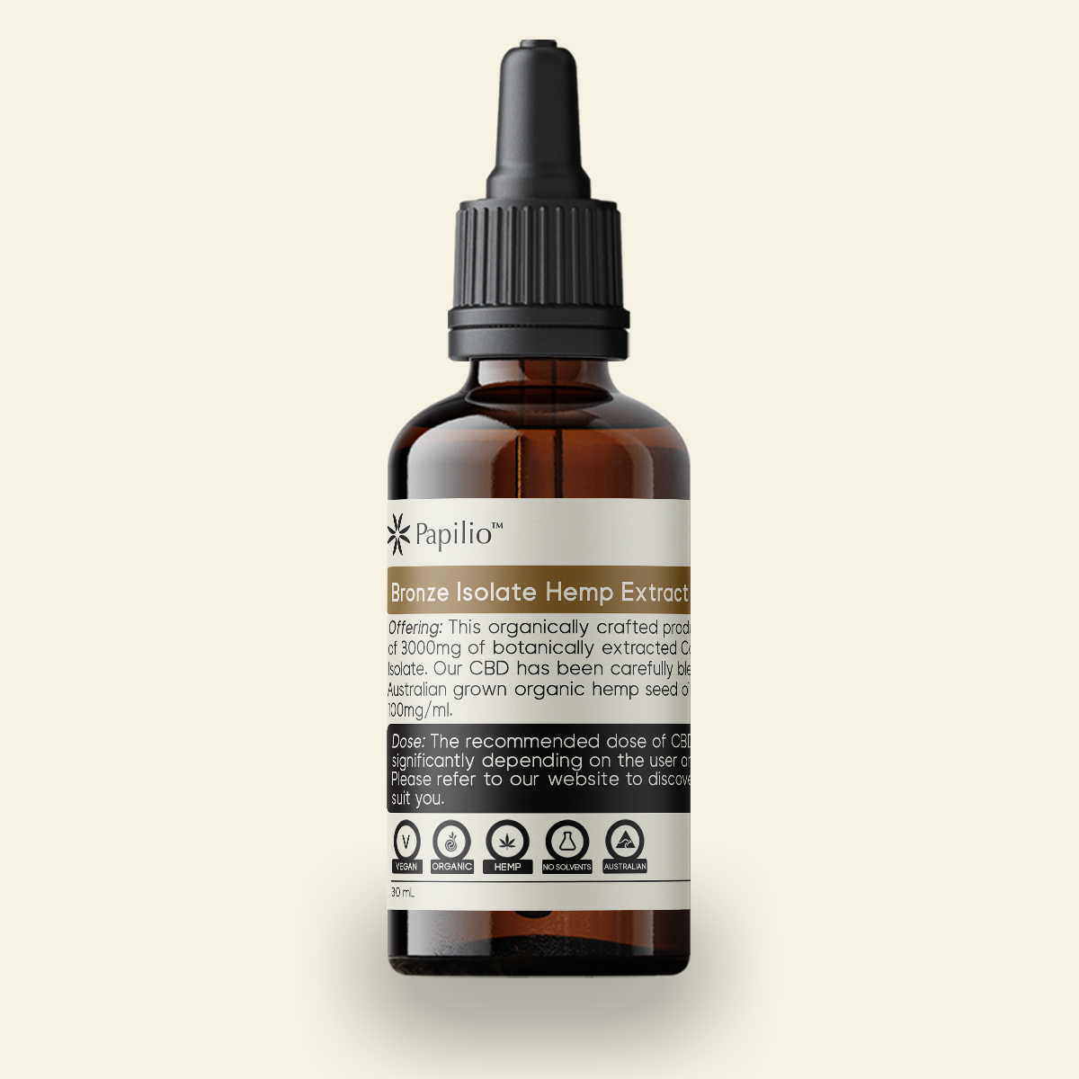 Bronze - Isolate Hemp Extract 3000mg (100mg/mL)