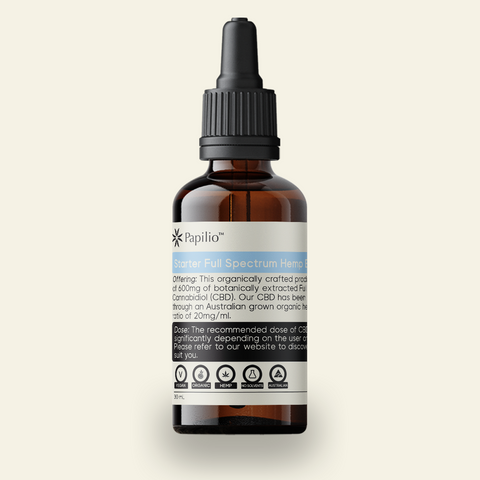 Starter - Full Spectrum Hemp Extract 600mg (20mg/mL)